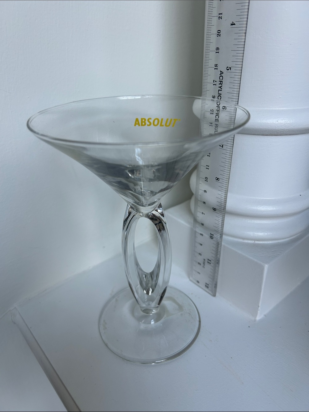 Libbey Omega Martini Glass Absolut Branded
